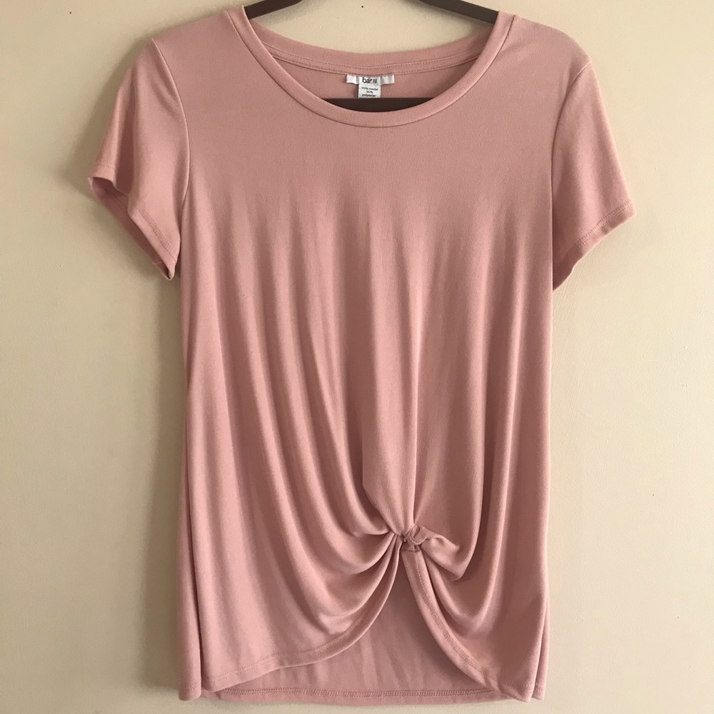 Bar III twist front t shirt medium